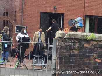 Pictures show actor Dougray Scott filming Irvine Welsh BritBox drama Crime near Glasgow - Glasgow Times