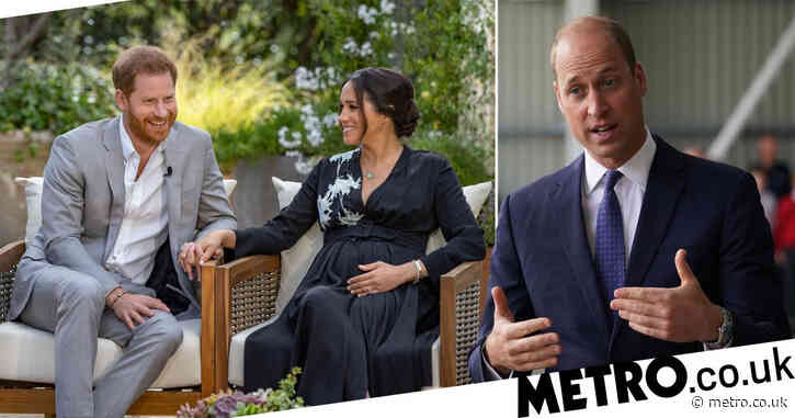 What has Prince William said about Harry and Meghan’s Oprah interview?