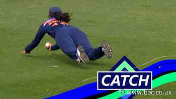 England Women v India Women: Mandhana removes Sciver with diving catch