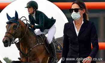 Jessica Springsteen competes in the Royal Windsor Horse Show in front of the Queen
