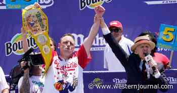 Joey Chestnut Breaks His Own Record, Chows Down 76 Hot Dogs to Claim Annual Contest