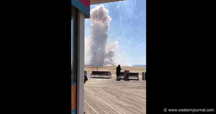 Chaos on Beach as Industrial Fireworks Intended for Massive Display Ignite at Once, Area Closed and Investigation Now Underway