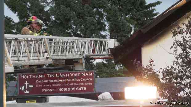 'It's so sad': Fire damages church in Calgary, cause under investigation