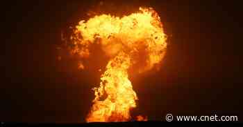 'The ocean is on fire again': Mud volcano explodes, lighting up the Caspian Sea     - CNET