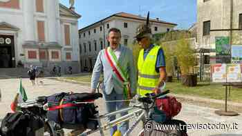 Giro in bici Bulgaria-Italia: il sindaco Marcon dà il via all'ultima tappa di Serraiotto - TrevisoToday