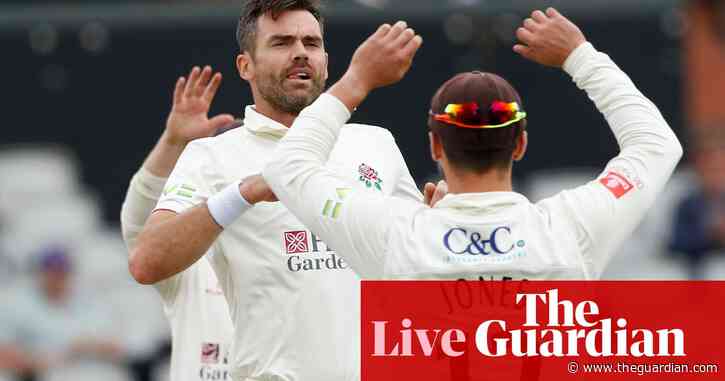 Jimmy Anderson takes 1,000th first-class wicket as Lancs rip through Kent: county cricket – live!