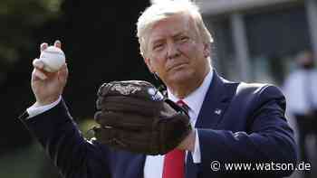 Donald Trump: US-Präsident lädt sich selbst zum Baseball-Auftakt ein – und sagt ab - watson