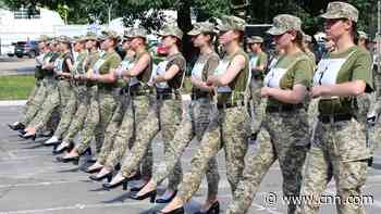 Ukrainian army defends decision to make female soldiers march in high heels