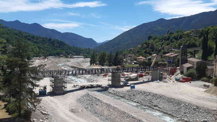 Dix mois après la tempête Alex, la passerelle bientôt opérationnelle à Roquebillière