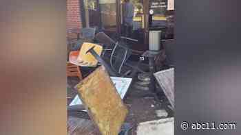 Driver crashes into businesses on Raleigh's Glenwood Avenue