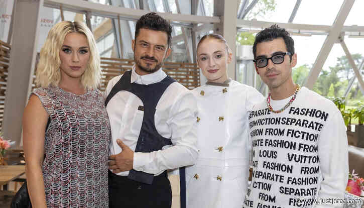 Katy Perry & Orlando Bloom Meet Up with Sophie Turner & Joe Jonas at Louis Vuitton Event!