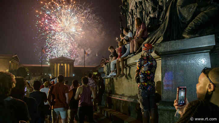 Philadelphia July 4th revelers sprayed with about 100 BULLETS during fireworks show as major US cities again hit by gun violence