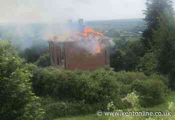 Fire which destroyed historic home out after 24 hours - Kent Online