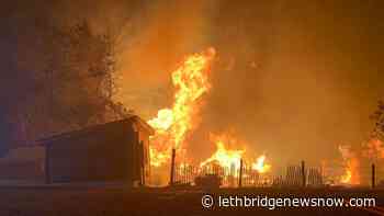 Firefighter taken to hospital following blaze in Cottonwood Park area - Lethbridge News Now