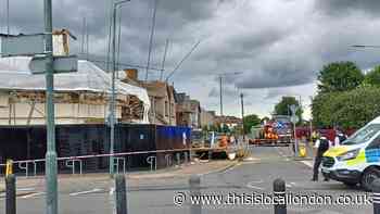 Man rushed to hospital after building collapses in Welling