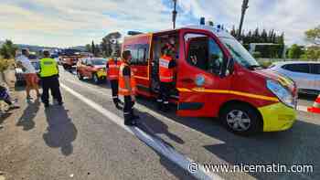Au moins 4 blessés après un carambolage sur l'autoroute A8 à Cannes