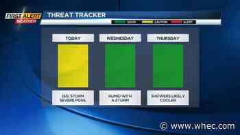 Yellow Alert Update: Strong storms possible through the afternoon