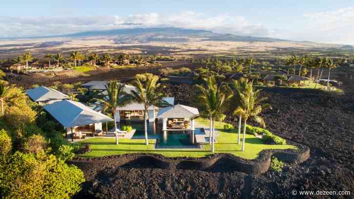Hawaiian villa by De Reus Architects sits atop a crystallised lava flow