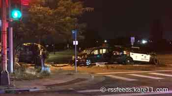 One killed, officer injured after collision with police vehicle in Minneapolis