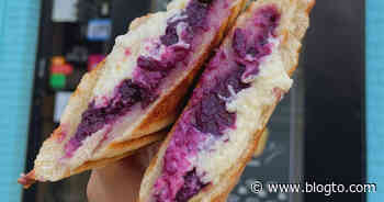 New yogurt house in Toronto suddenly Insta-famous for their purple sandwiches - blogTO