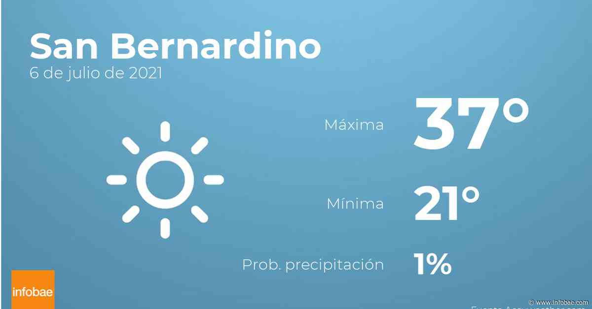 Previsión meteorológica: El tiempo hoy en San Bernardino, 6 de julio - Infobae.com