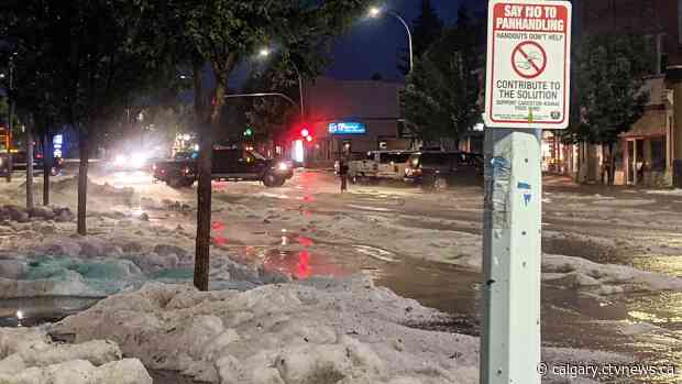 Cardston area cleaning up after severe hail and wind storm