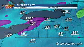 First Alert Weather: Yellow Alert Thursday for locally heavy rain and local flood threat