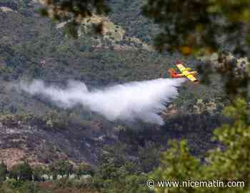 D'importants moyens aériens déployés pour éteindre le feu en marge de l'accident sur l'A8