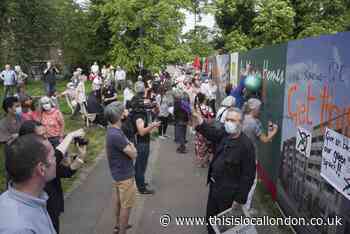 Protest as Elizabeth Place play area in Tottenham fenced off