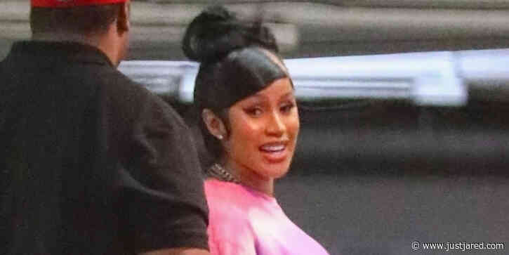Pregnant Cardi B Enjoys a Steakhouse Dinner in LA