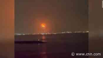 Fire rips through Dubai port after explosion inside a ship's container