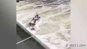 Gray's Creek Fire Dept. saves 2 people who were thrown from boat on Cape Fear River