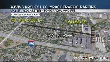 Paving to delay traffic on Jay Street Thursday and Friday