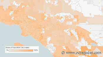 Coronavirus: Vaccination percentages by age in four Southern California counties on July 7 - OCRegister