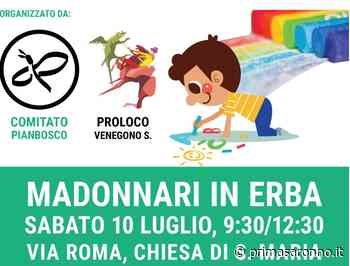 "Madonnari in erba" a Santa Maria: via alla fantasia dei bambini - Prima Saronno