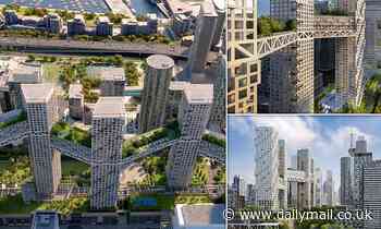 Pictured: The eye-opening design for a mini city in the sky in Toronto