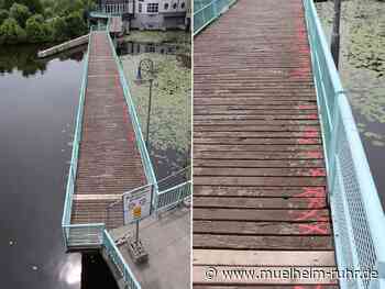 Sperrung der Brücke Ruhrkristall