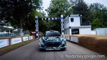 Ford Puma Rally1 WRC electric hybrid unveiled at Goodwood