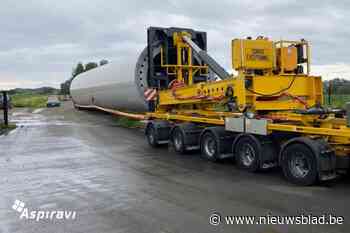 Grote onderdelen windturbine geleverd