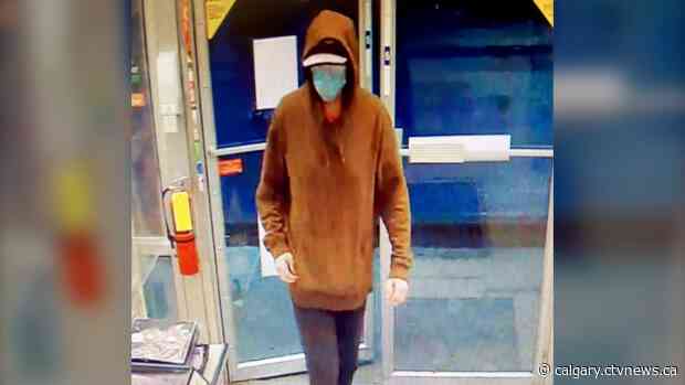 Images released of robbery suspect connected to 9 Calgary holdups