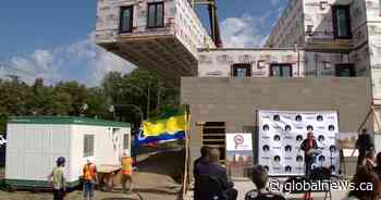 Métis elders’ lodge construction reaches new heights in Saskatoon