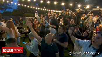 Euro 2020: Ecstatic England fans celebrate semi-final victory