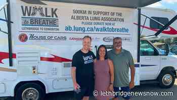 Man begins Lethbridge-Edmonton walk to raise awareness & funds for lung disease - Lethbridge News Now