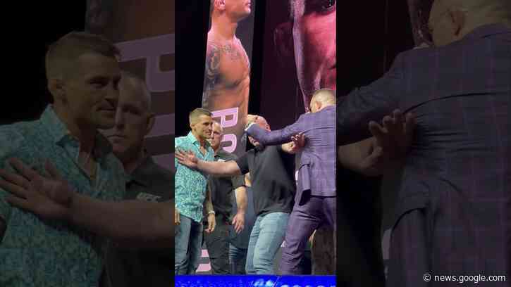 Conor McGregor & Dustin Poirier Face Off at UFC 264 Press Conference - UFC - Ultimate Fighting Championship