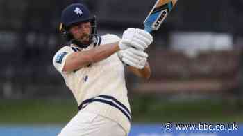 County Championship: Jack Leaning stars as Kent secure draw with Lancs