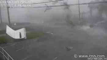 See the moment a tornado tore through this city
