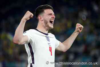England's Declan Rice's Euro final message for Harlow kids