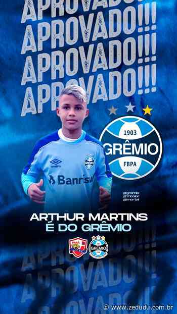 Arthur Martins, atleta de Parauapebas, é aprovado na base do Grêmio de Porto Alegre - Blog do Zé Dudu