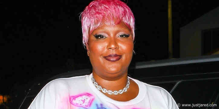 Lizzo Steps Out For Karaoke With Friends in a Dress With Her Face on It