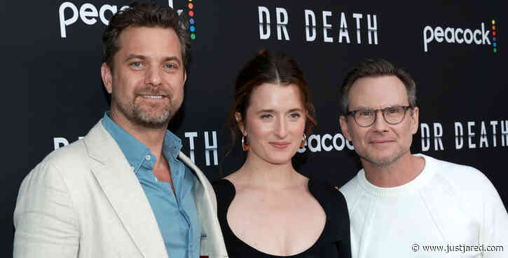 Joshua Jackson, Grace Gummer, & Christian Slater Buddy Up at 'Dr. Death' Premiere